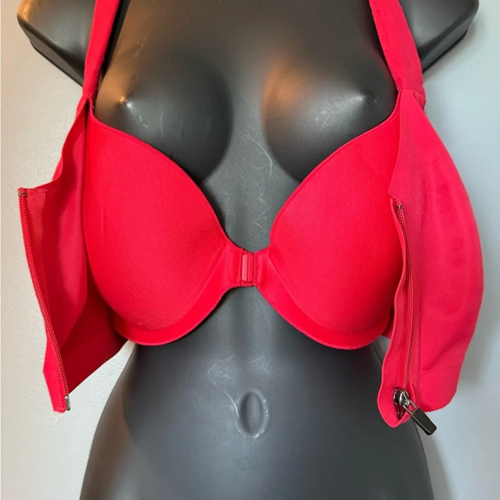Victoria's Secret Incredible Knockout Ultra Max Sport Bra Womens Sz 38C Ruby Red - Picture 3 of 6